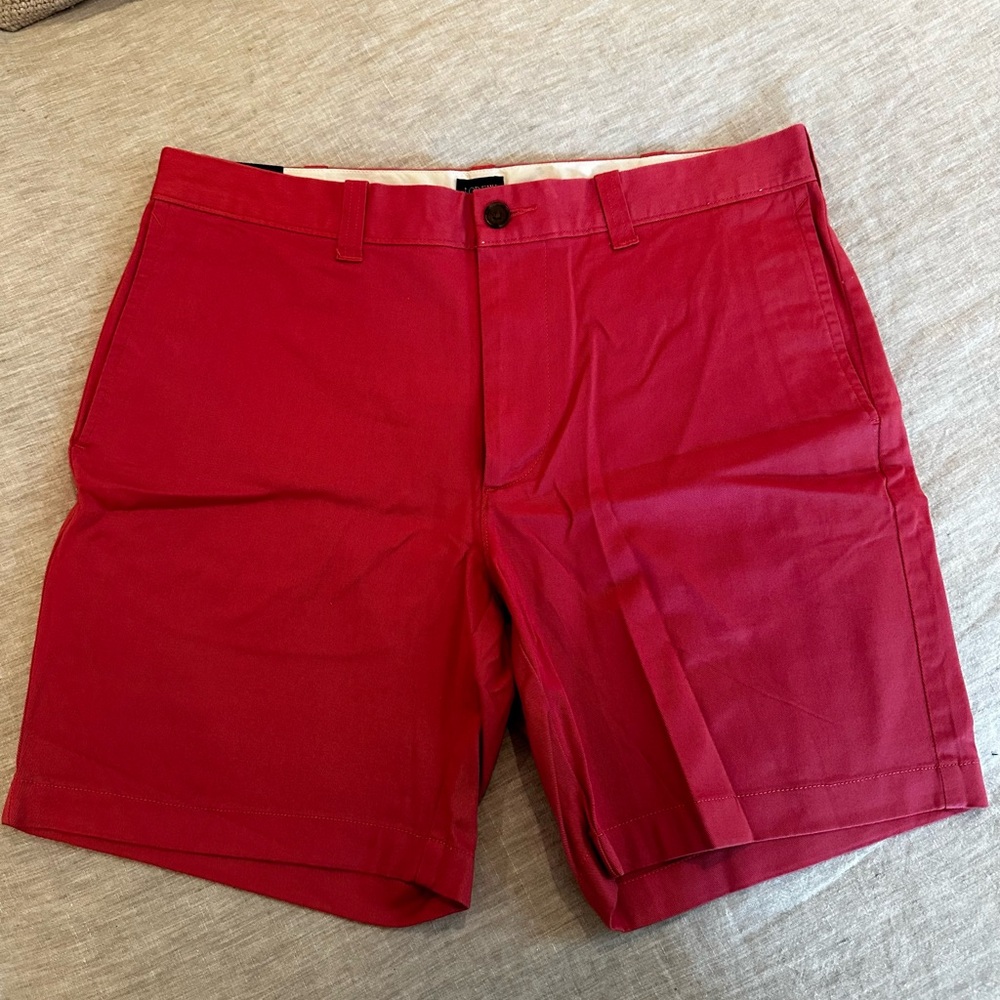Berry Red JCrew 7” Shorts (size 33)
